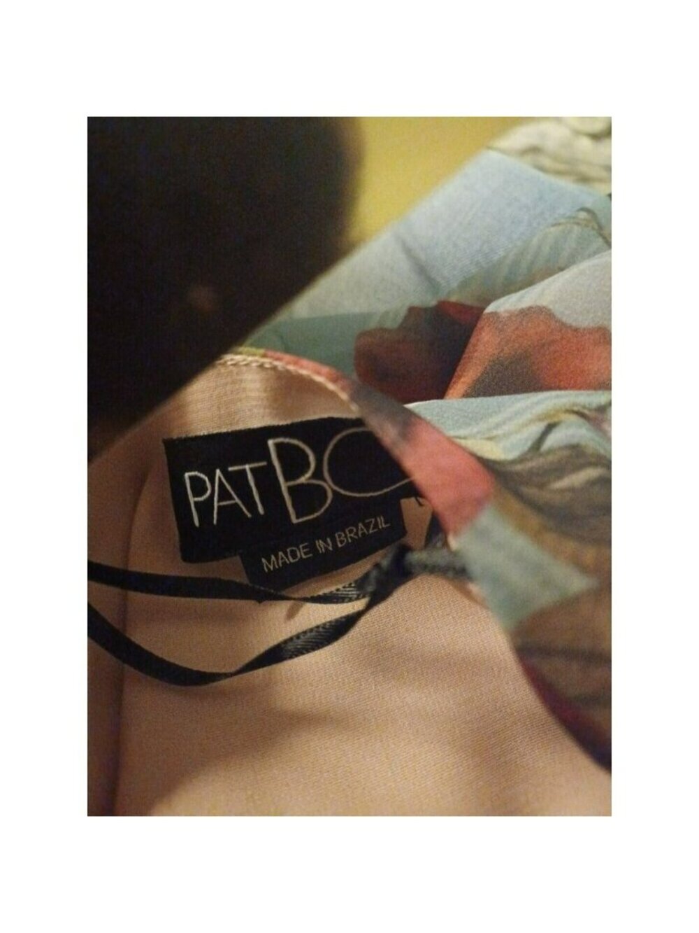 PatBO $495 Silk Peony Print Puff Sleeve Blouse Sz 34/2 NWT - Picture 4 of 5